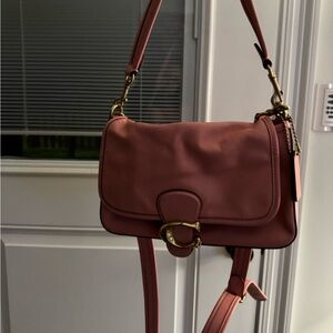 Pink coach shoulder bag